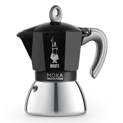 Гейзерная кофеварка Bialetti Moka Induction NEW черная 6 порций 6936 - фото 32889